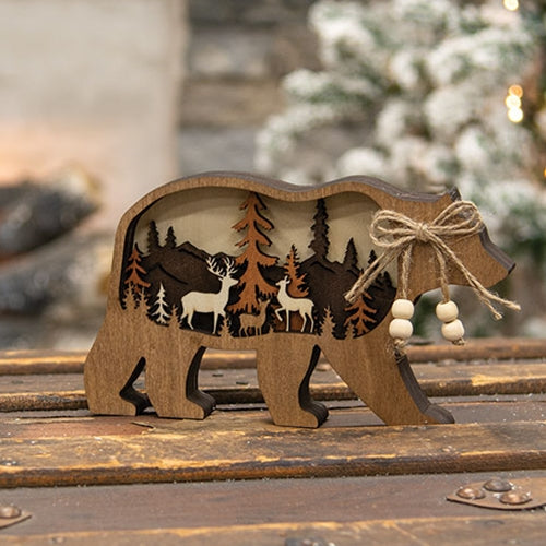 Bear Forest Scene Sitter