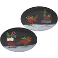 North Pole Express Cardinal Oval Plate