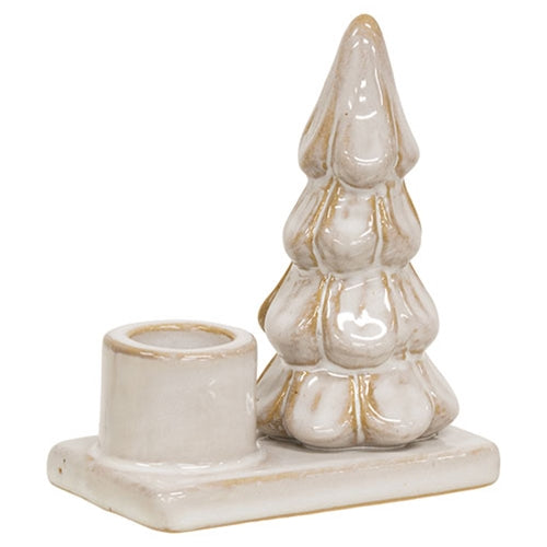 Ceramic Christmas Tree Taper Holder