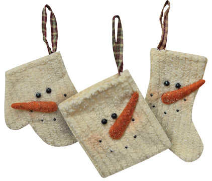 Chenille Snowman Ornament