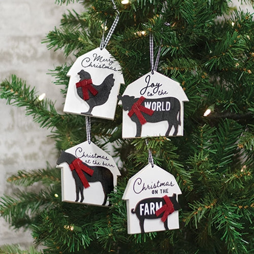Farm Animal Barn Ornament