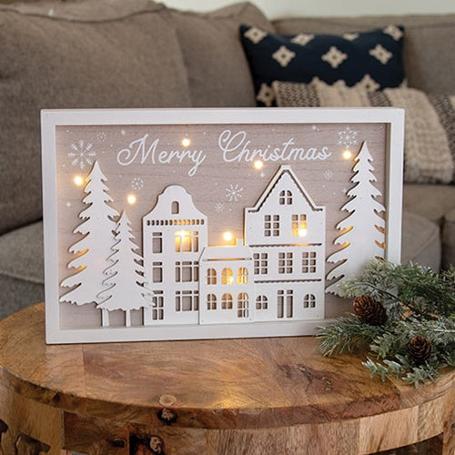 Merry Christmas LED Winter Frame