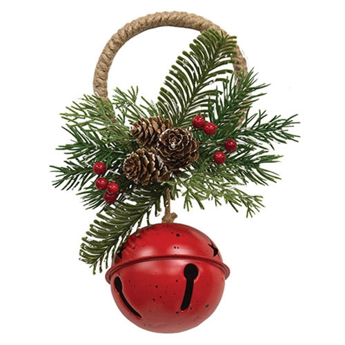 Red Christmas Bells Door Hanger