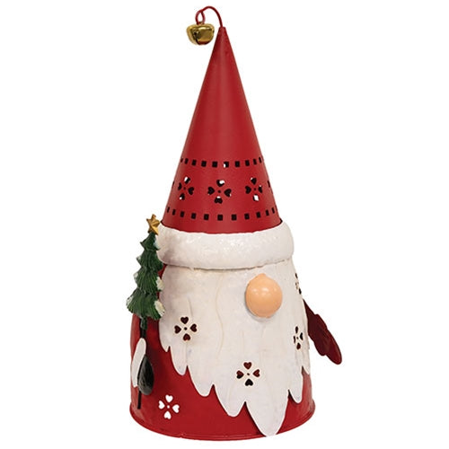 Metal Santa Gnome