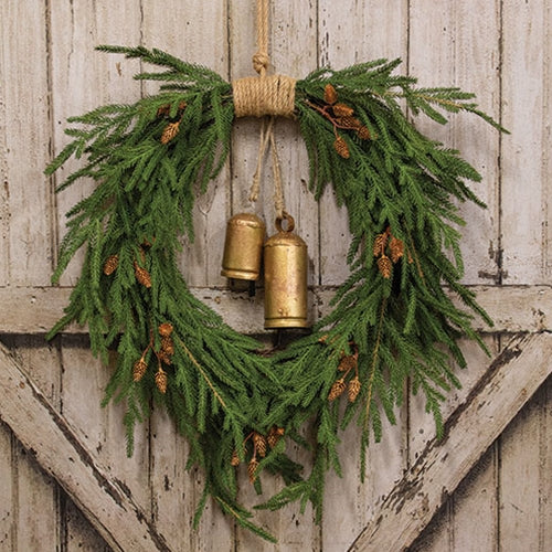 Distressed Golden Bell Ornament