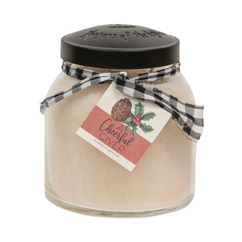 White Pinecone Candle
