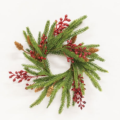Pine & Berry Candle Ring