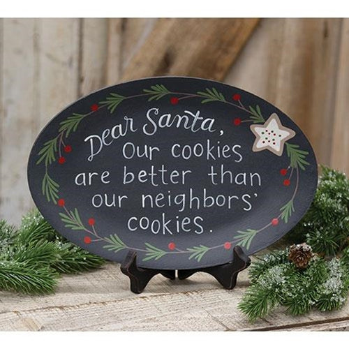 "Our Cookies Are Better" Oval Plate