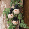 Floppy Hat Snowman Ornament