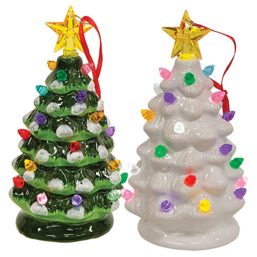 LED Resin Christmas Tree Ornament